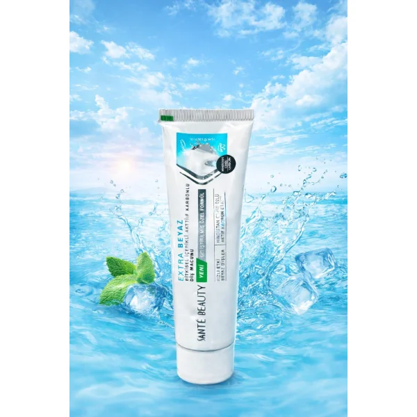 Зубная паста Sante Beauty “Экстра белая” с активированным углём и растительными компонентами